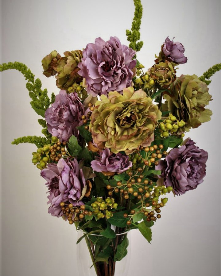 Пион "Роялс" для декора интерьера в стиле ретро