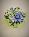 Букет с ирисами и подснежниками из мыла ручной работы